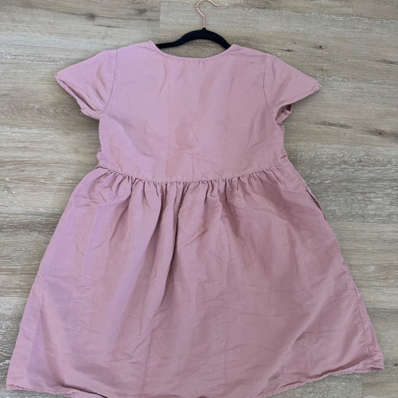 Madewell Linen-Blend Alexandra Button-Front Mini Dress Womens XS - Picture 4 of 9